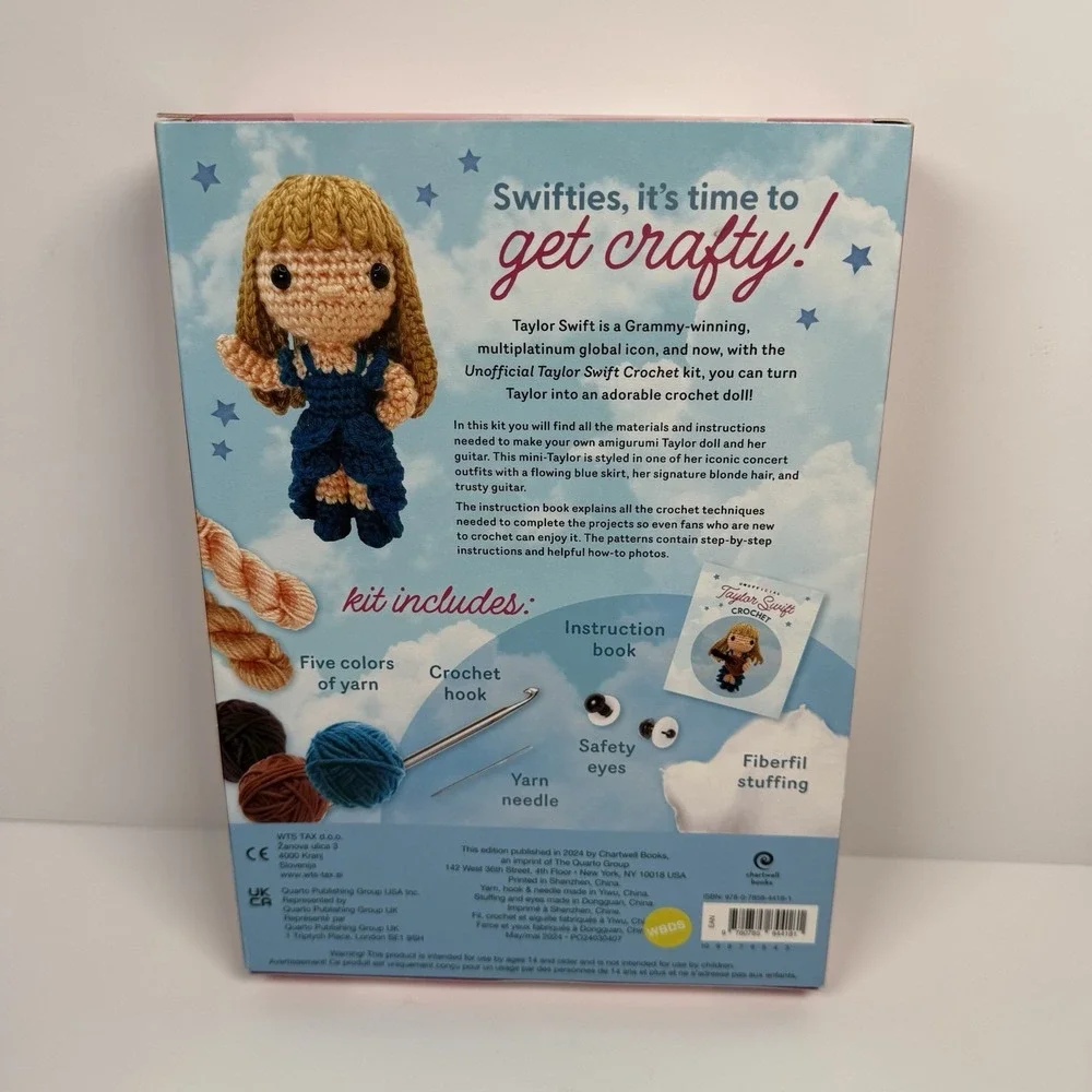 Unofficial Taylor Swift Crochet Kit Craft Singer Guitar Doll NEW‎